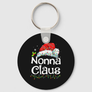 Nonna Claus Kerstmis Pajama Familie komt overeen m Sleutelhanger