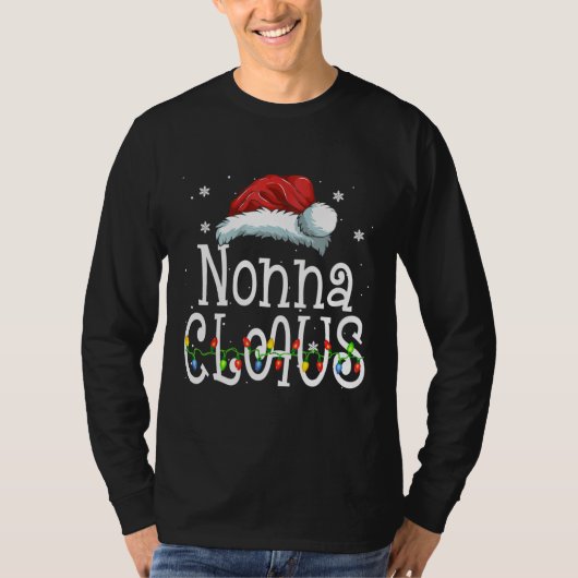 Nonna Claus Shirt Christmas Pajama Family (Voorkant)