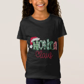 Nonna Clause Schattigee Kunst - Kerstmis T-shirt (Voorkant)