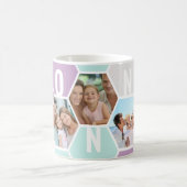 Nonna Editable 5 Foto 5 Letter Honeycomb Koffiemok (Center)