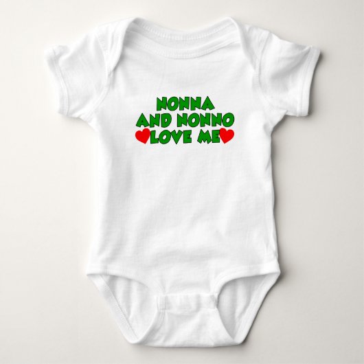 Nonna en Nonno Love me Romper (Voorkant)