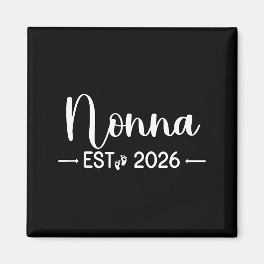 Nonna Est 2026 New Matching Mother To Be 2026  Magneet (Voorkant)