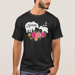 Nonna Floral Flower Cute Beer oma T-shirt
