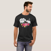 Nonna Floral Flower Cute Beer oma T-shirt (Voorkant volledig)