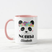 Nonna Grandma Panda Gepersonaliseerd Mok (Links)