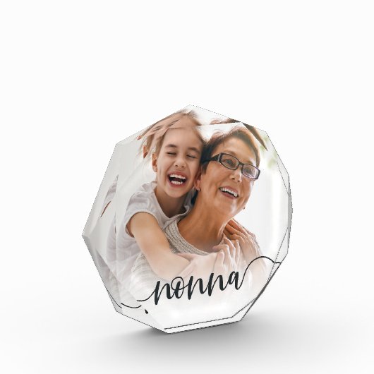 Nonna Grandma Script Overlay Fotoblokken (Links)