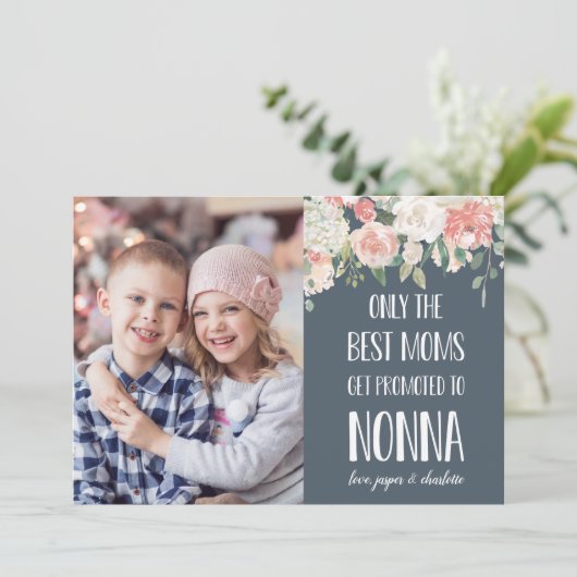 Nonna Grandmoeder Moederdag Flat-fotokaart (Staand voorkant)