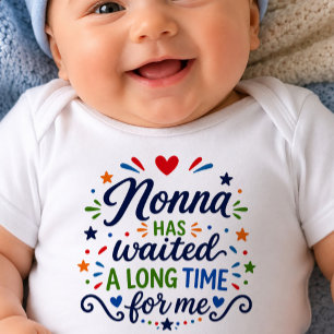 Nonna Heeft Lange Tijd Gewacht Baby Bodysuit