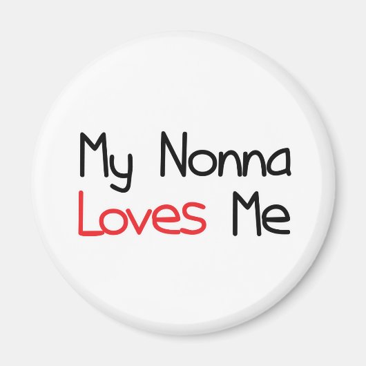 Nonna houdt van me magneet (Voorkant)
