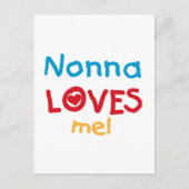 Nonna houdt van me T-shirts en cadeautjes Briefkaart (Voorkant)