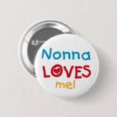 Nonna houdt van me T-shirts en cadeautjes Ronde Button 5,7 Cm (Voorkant /achterkant)