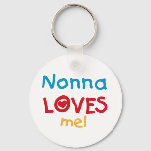 Nonna houdt van me T-shirts en cadeautjes Sleutelhanger