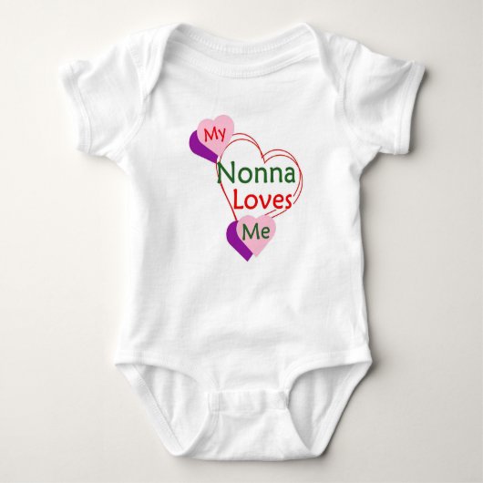 Nonna houdt van mij baby body romper (Voorkant)