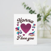 Nonna Ik hou van je, oma Ik hou van je Briefkaart (Staand voorkant)