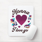 Nonna Ik hou van je, oma Ik hou van je Muismat (Met muis)