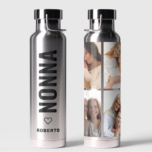 Nonna | Italiaans grootma 4 Foto - Eigen naam Silv Waterfles