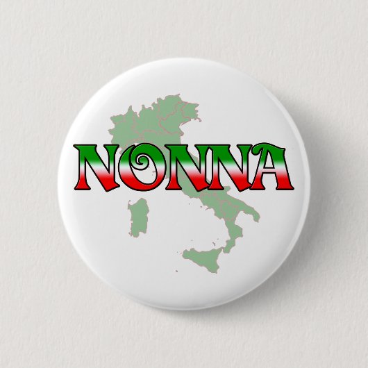 Nonna (Italiaanse grootmoeder) Ronde Button 5,7 Cm (Voorkant)