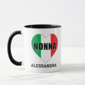 NONNA Italiaanse vlag Aangepast Mok (Links)