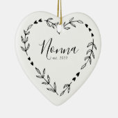 Nonna Jaar Oprichting Kerst Keramiek Ornament (Rechts)