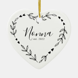 Nonna Jaar Oprichting Kerst Keramiek Ornament