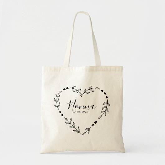 Nonna Jaar Oprichtingsdatum Tote Bag (Voorkant)