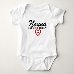 Nonna Loves Me Aanpassen Baby Bodysuit