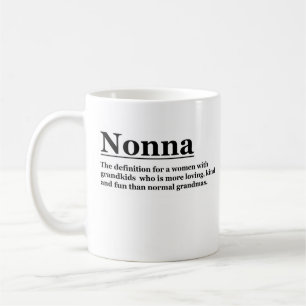 Nonna Mok. Gepersonaliseerde Grootmoeder Gift. Koffiemok
