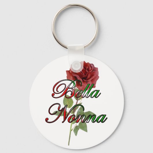 Nonna (mooie Italiaanse grootmoeder) Sleutelhanger (Voorkant)