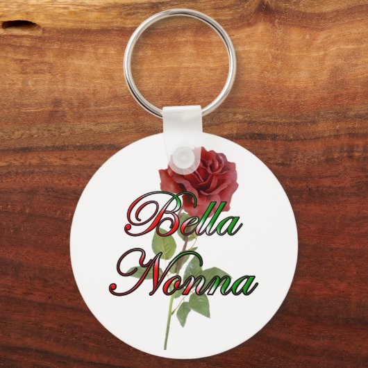 Nonna (mooie Italiaanse grootmoeder) Sleutelhanger (Voorkant)