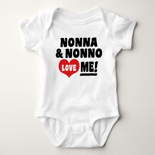 Nonna & Nonno Love Me Romper (Voorkant)