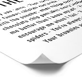 Nonna Photo Collage Dingen We houden van je lijst Poster (Hoek)