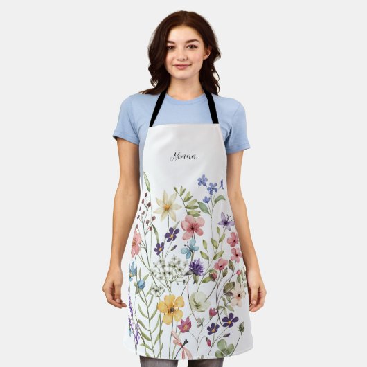 Nonna Pink Floral Schort (Gedragen)