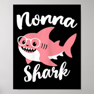 Nonna Shark Moederdag Grandma Funny 1 Poster