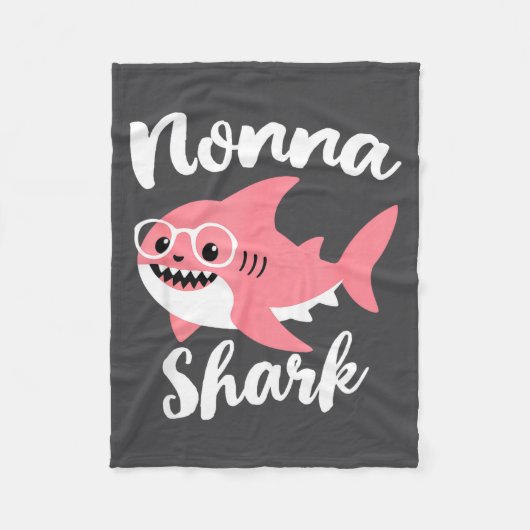 Nonna Shark Mother's Day Grandma Funny  Fleece Deken (Voorkant)