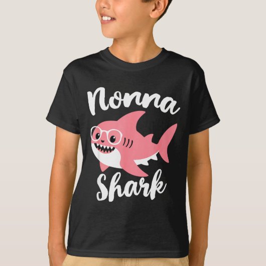 Nonna Shark Mother's Day Grandma Funny  T-shirt (Voorkant)