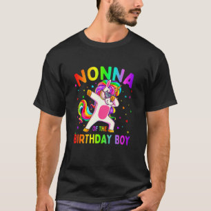Nonna van de 'Birthday Party Boy Dabbing Unicorn' T-shirt