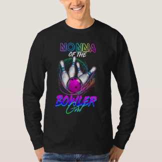 Nonna van de bowler meisje bijpassende familie bow t-shirt