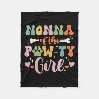 Nonna van het Pawty Girl Hond Oma Familie Matchin Fleece Deken