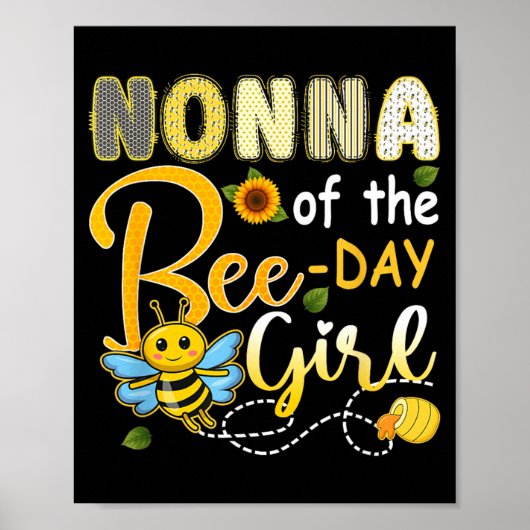 Nonna van het verjaardagsmeisje van de bij Funny b Poster (Voorkant)