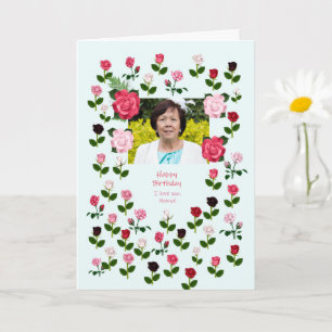 Nonna, Verjaardag, Rozen Kaart