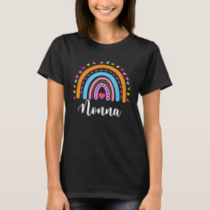 Nonna voor Grandma Cute Nonna Rainbow Moederdag T-shirt