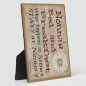 Nonna's bed en ontbijt wat er gebeurt bij Plaque Fotoplaat (Zijkant)