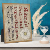 Nonna's bed en ontbijt wat er gebeurt bij Plaque Fotoplaat (Zijkant)