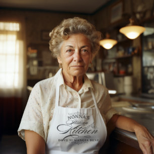 Nonna's Italiaanse Keuken Mooie Typografie Schort