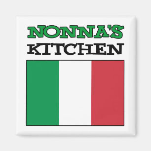 Nonna's Keuken Italiaanse vlag Magneet