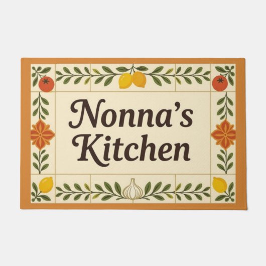 Nonna's Keukenmat Deurmat (Voorkant)