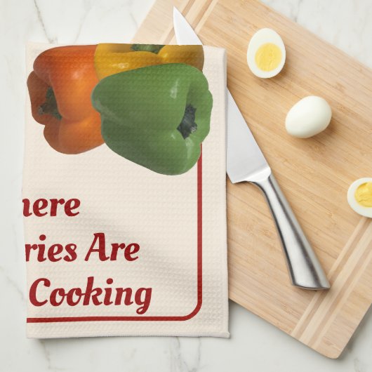 "Nonna's Kitchen" off-White Dish Towel Theedoek (Quarter Fold)