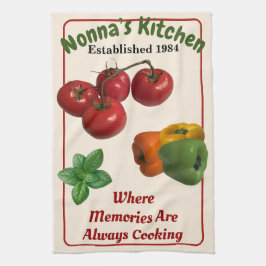 "Nonna's Kitchen" off-White Dish Towel Theedoek