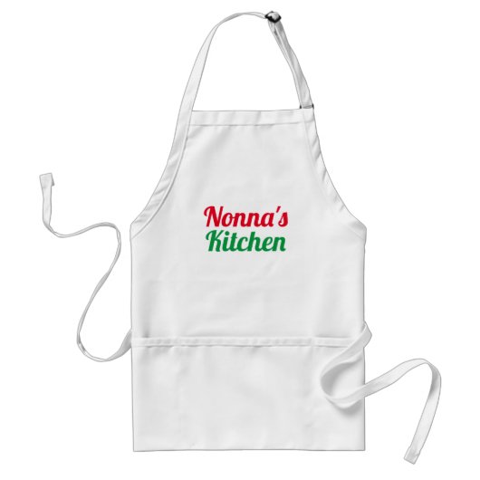 Nonna's Kitchen Standaard Schort (Voorkant)