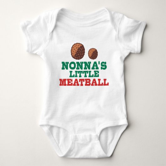 Nonna's kleine gehaktbal romper (Voorkant)